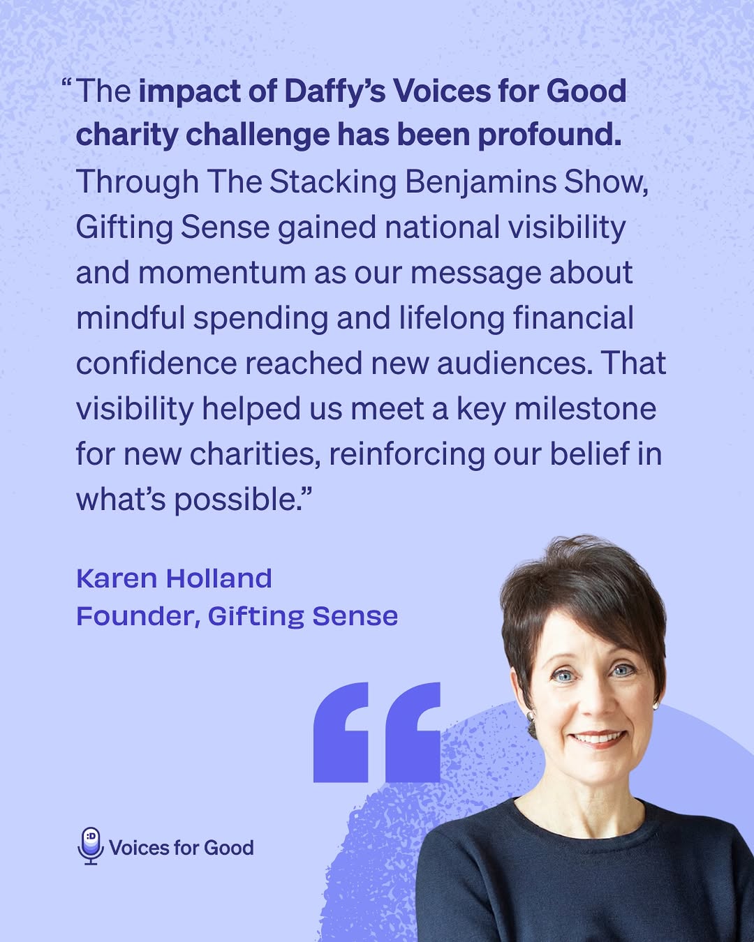 Testimonial from Karen Holland, Founder of Gifting Sense